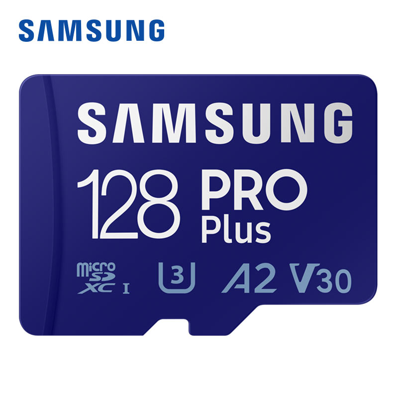 三星(SAMSUNG)128GB TF(MicroSD)存储卡Pro Plus U3 V30读180MB/s写130MB/s高速游戏机平板电脑内存卡
