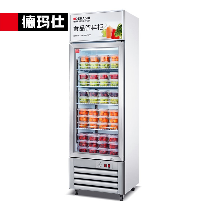 德玛仕 食品留样柜 饮料水果蔬菜留样保鲜冷藏展示柜LG-260Z(带锁)